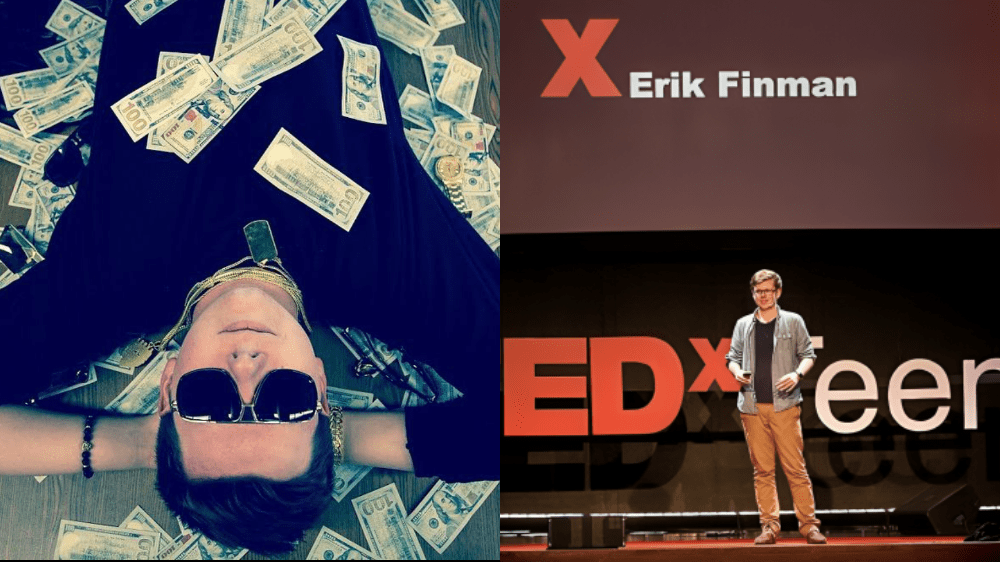 Erik Finman investoval do Bitcoinu už ako 12-ročný. Dnes patrí medzi najmladších milionárov