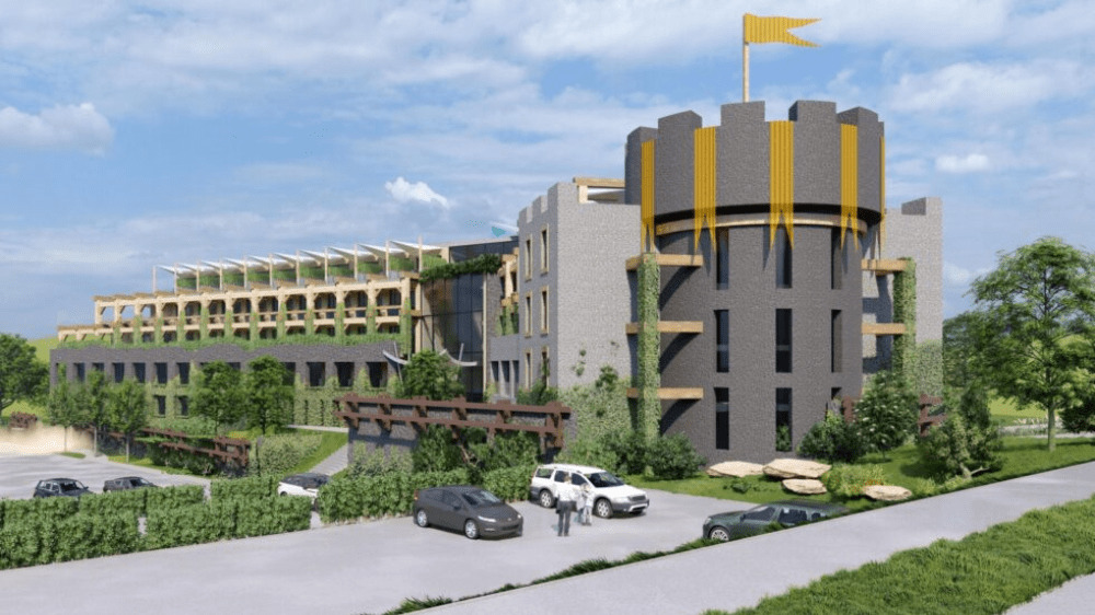 Pri populárnom akvaparku vyrastie jedinečný hotel. Ponúkne doslova kráľovské ubytovanie