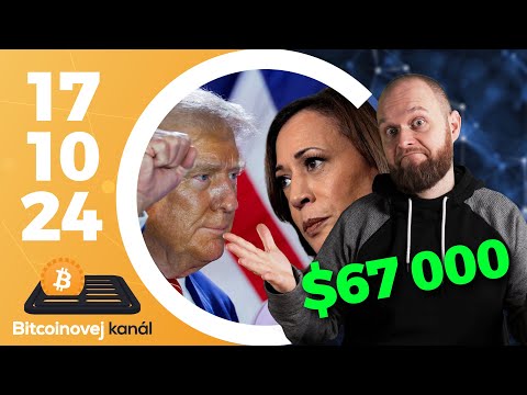 Bitcoin na rozcestí 📊| Volby se blíží 🇺🇸 | Časový test 🇨🇿 – CEx 17/10/2024