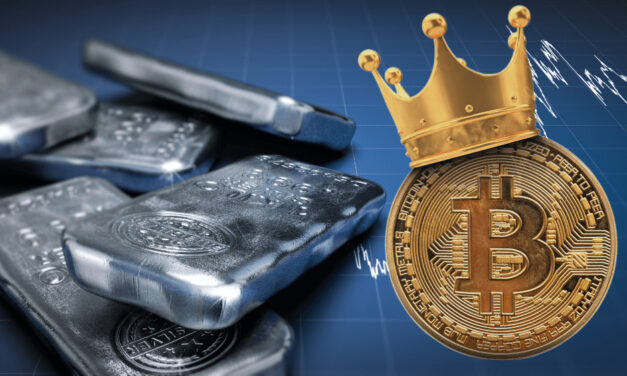 Bitcoin oficiálne prekonal hodnotu všetkého striebra na svete