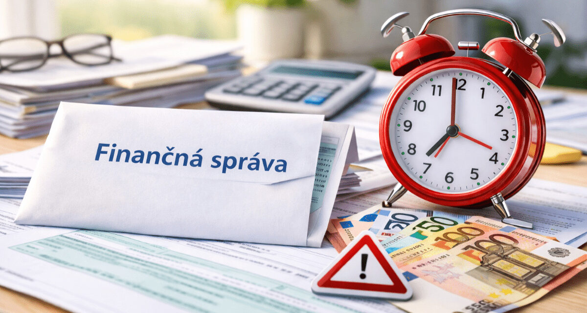 Finančná správa posiela dôležitú poštu: Jedna chyba vás môže stáť až 16 000 eur