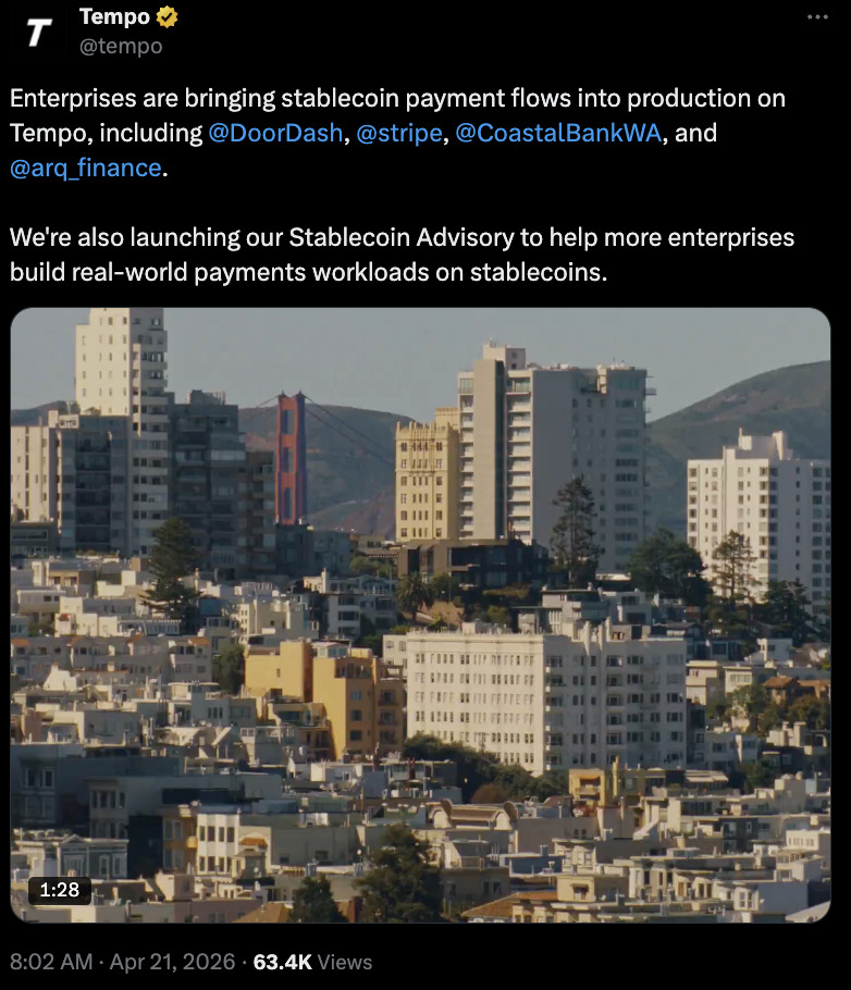 App Store, Mobile Payments, Delivery, Stablecoin