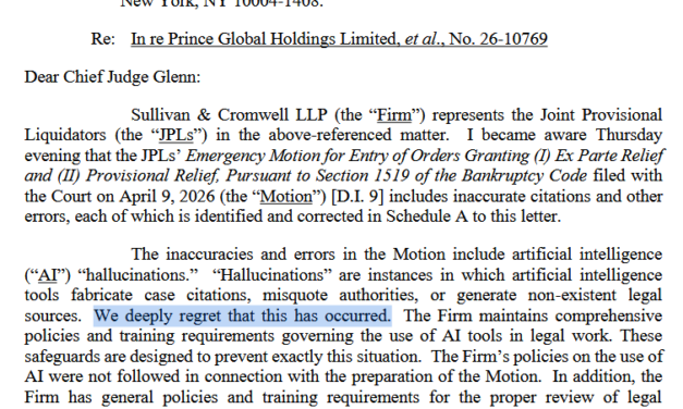 US law firm apologizes after AI hallucinations made it to a legal filing