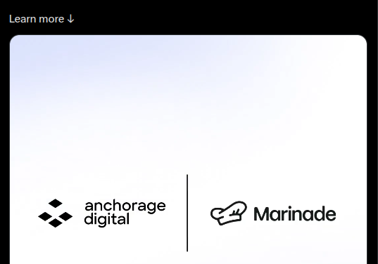 Anchorage Digital adds Marinade-powered staking strategies for Solana clients