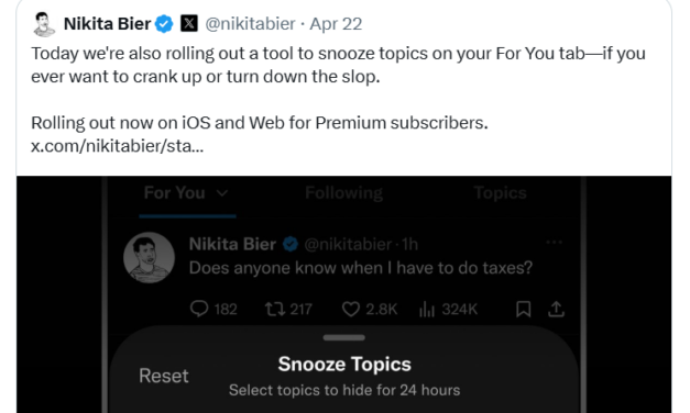 Crypto becomes most muted topic on X, and AI slop may be the culprit