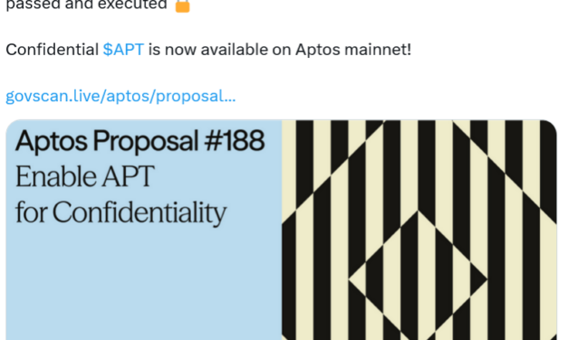 Aptos says its new privacy coin seeks to fix one of crypto’s biggest trade-offs