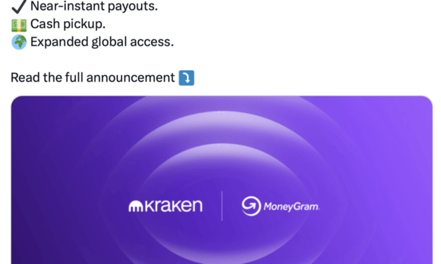 Kraken partners with MoneyGram for global crypto cash-outs