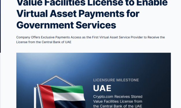 Crypto.com receives UAE license for Dubai government crypto payments