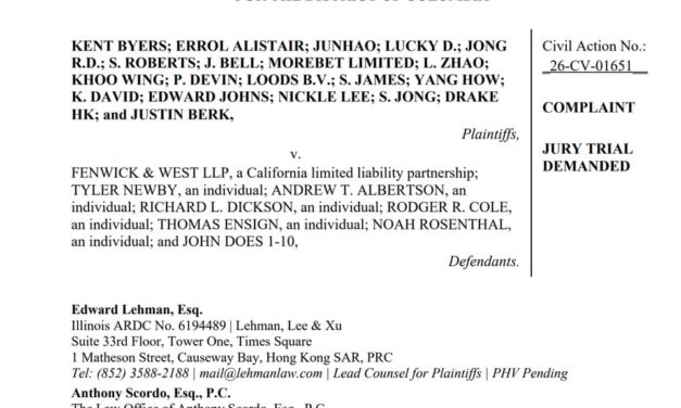 Law firm Fenwick & West sued for $525M over alleged role in FTX collapse