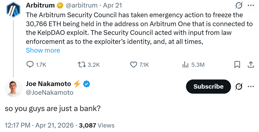 DeFi can freeze stolen funds, but not everyone agrees it should