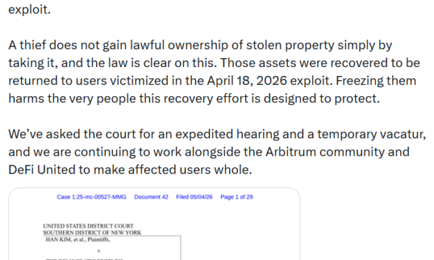 Aave files emergency motion to lift restraining notice on frozen ETH