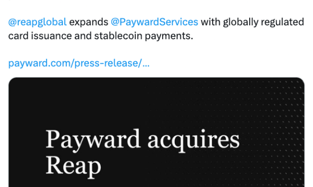 Kraken parent Payward to buy Reap in $600M stablecoin payments push