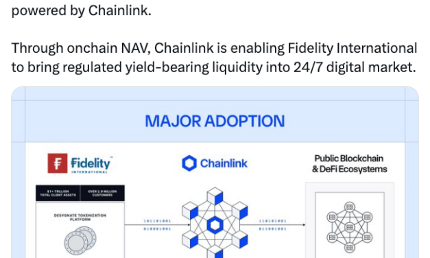 Fidelity International launches Moody’s-rated tokenized fund on Chainlink
