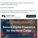 Reports suggest Iran is mulling Hormuz ‘insurance’ scheme, paid in Bitcoin