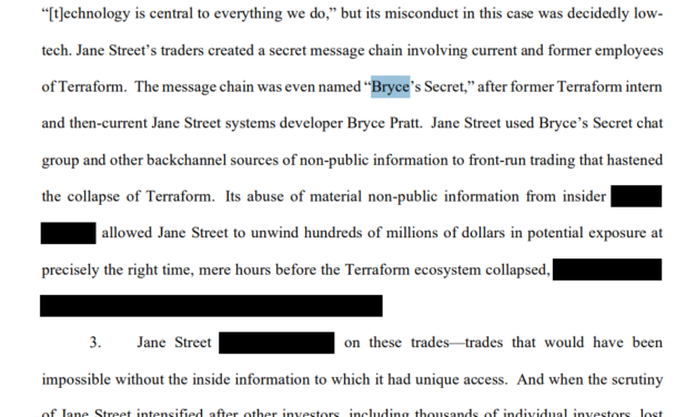 Jane Street accused of using Terra Telegram backchannel before UST crash