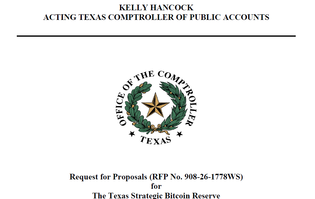 Texas Bitcoin reserve plans shift from ETF to direct BTC custody