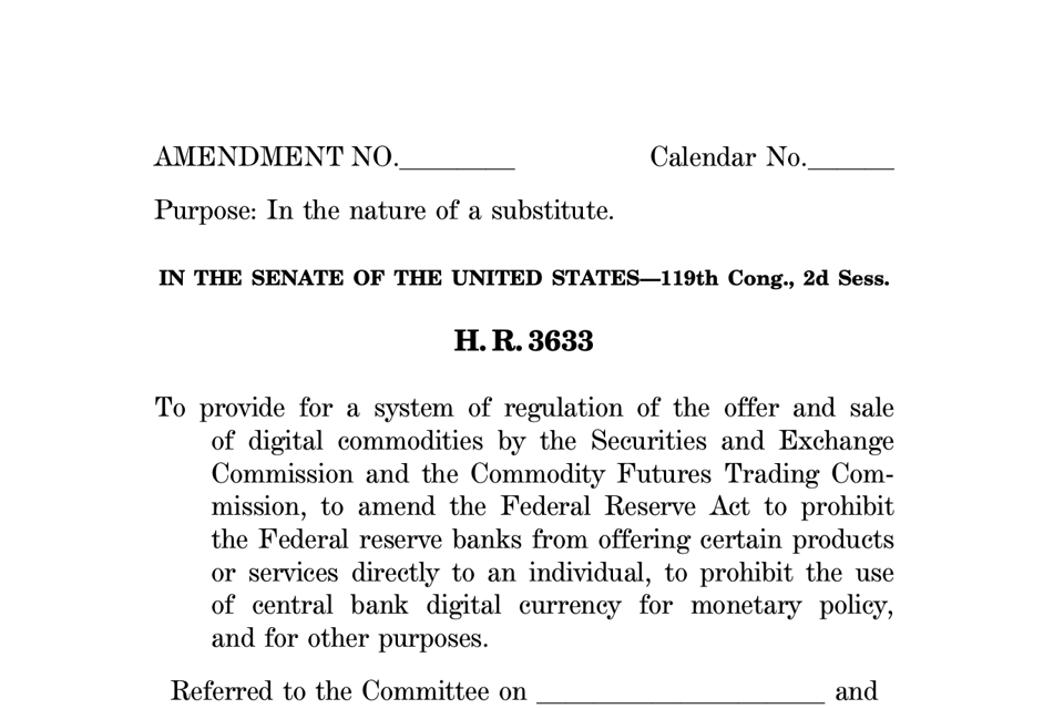 Latest version of crypto market structure bill raises eyebrows ahead of Senate markup