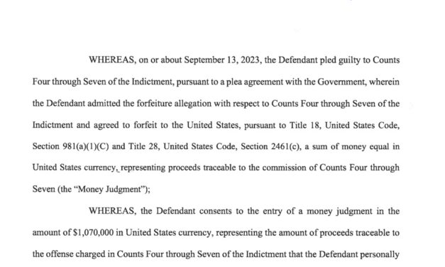 US government asks for $1M forfeiture from ex-Celsius exec ahead of sentencing