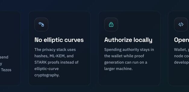 Tezos launches quantum-resistant private payments prototype on testnet