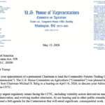 House committee leaders urge Trump to nominate CFTC members, citing CLARITY Act