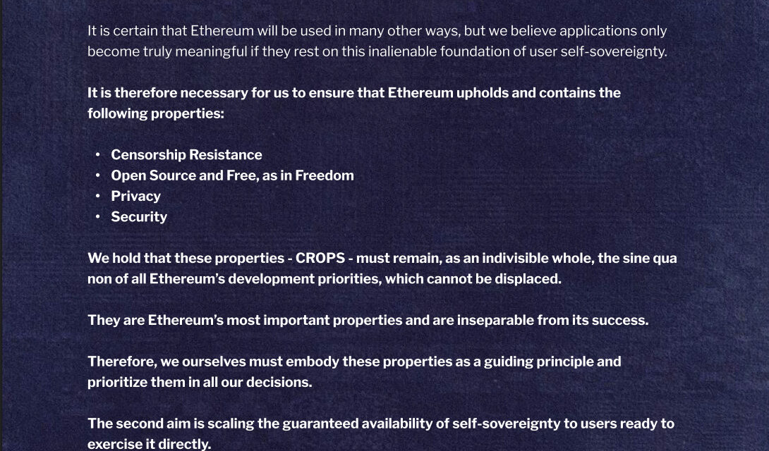 Buterin fires back at Ethereum Foundation critics, recommits to neutrality