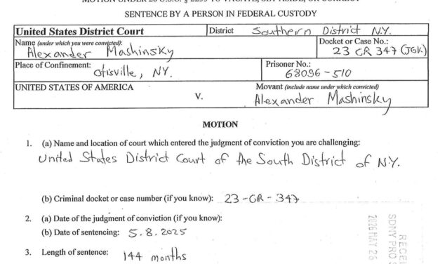 Ex-Celsius CEO files motion to vacate sentence after lawyers withdraw