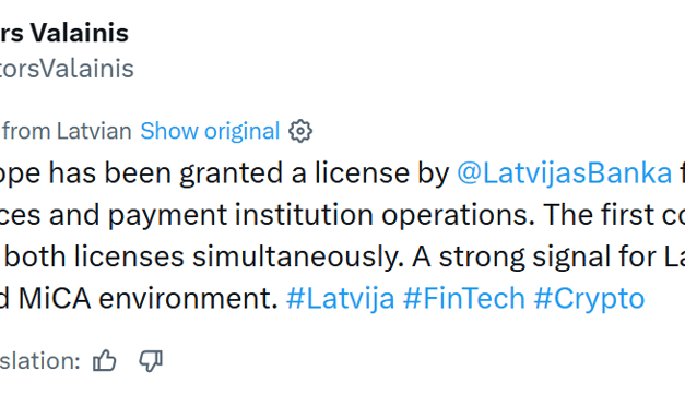 Paybis secures MiCA, payment licenses in Latvia for EU crypto expansion