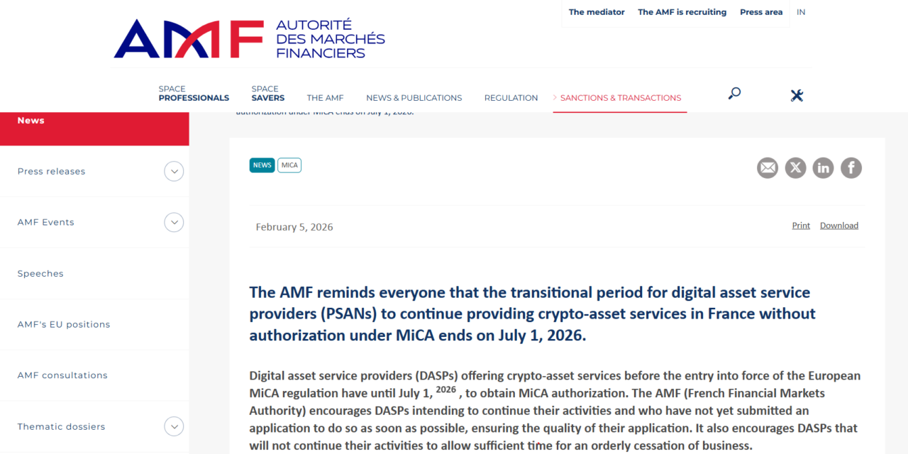 Crypto firms face July 1 EU cutoff as MiCA grace period ends