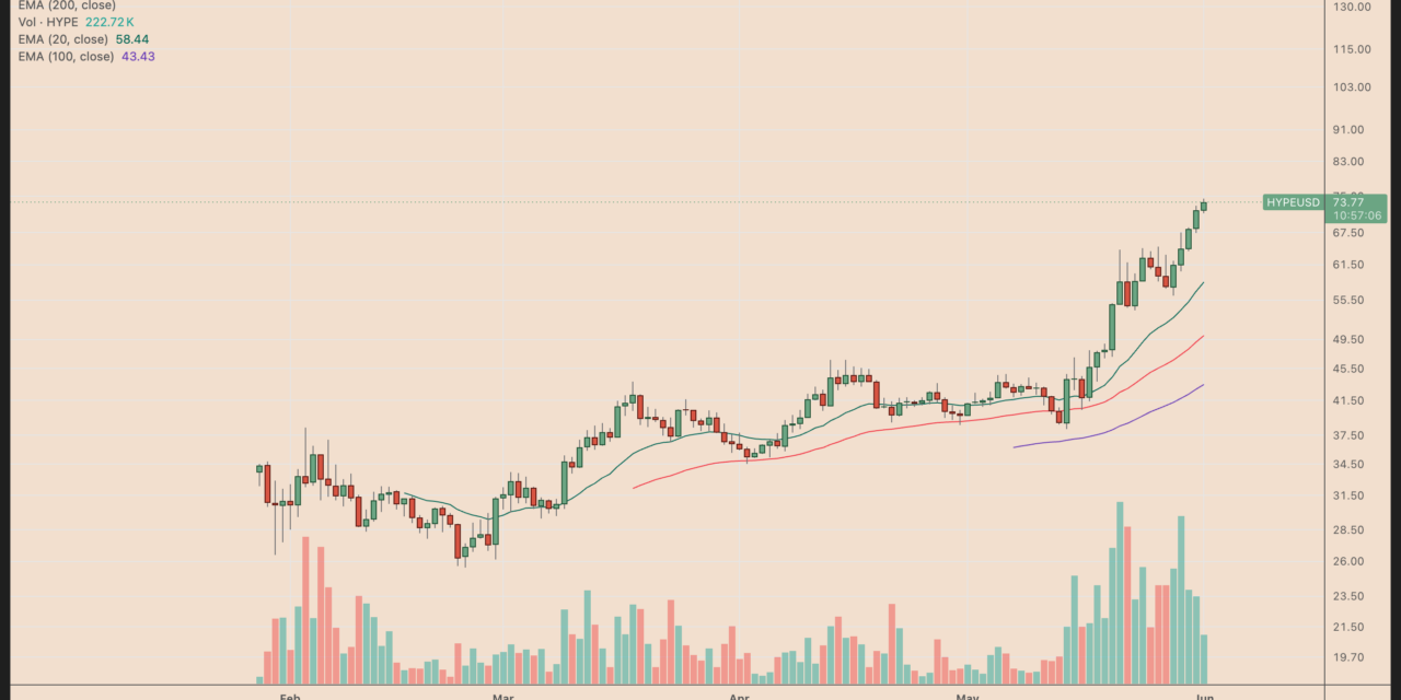 Hyperliquid's HYPE breakout puts $100 price target in play