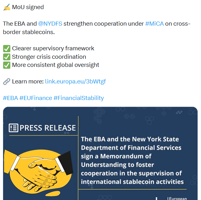 New York and Europe’s finance watchdogs team up to police stablecoins