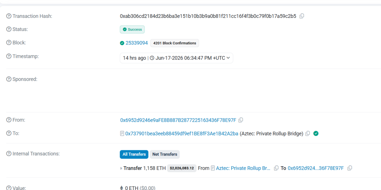 Aztec hit by second $2.1M exploit in less than week: SlowMist