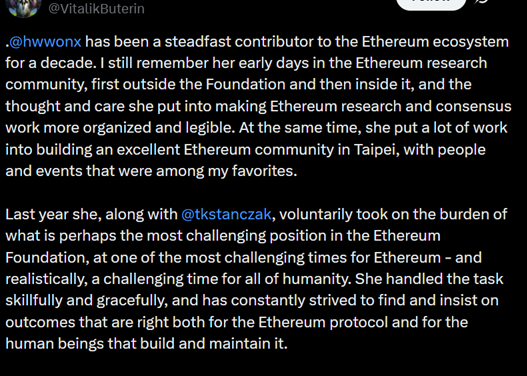 Ethereum Foundation leadership exodus continues with director’s departure