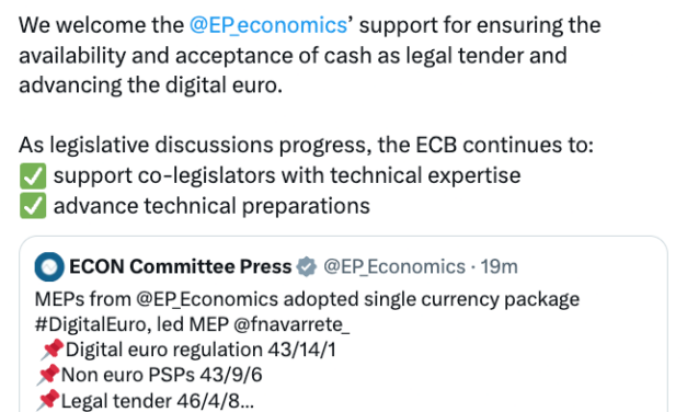EU committee advances digital euro bill after key vote