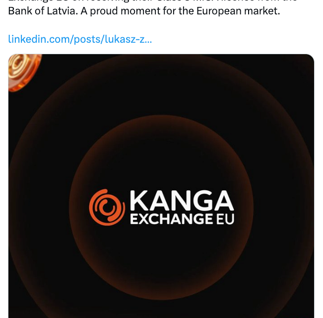Polish crypto exchange Kanga secures MiCA license in Latvia