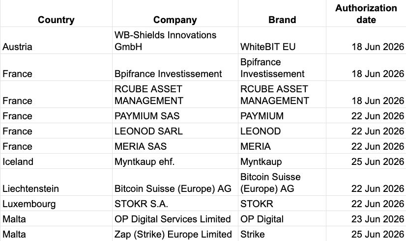 Germany leads MiCA crypto authorization race as Europe’s deadline looms