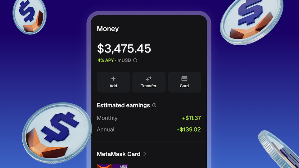 MetaMask launches stablecoin yield account with card spending
