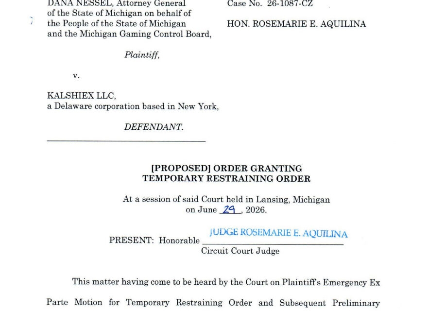 Michigan judge blocks Kalshi from allowing residents to place sports bets