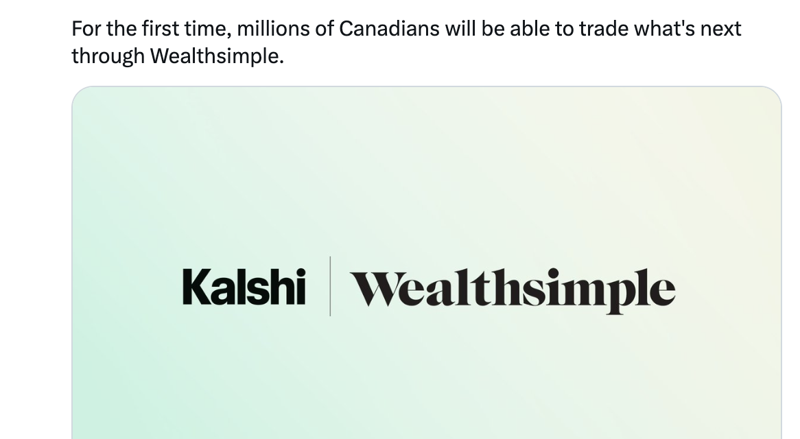 Wealthsimple launches Kalshi-powered prediction market app for Canadian investors