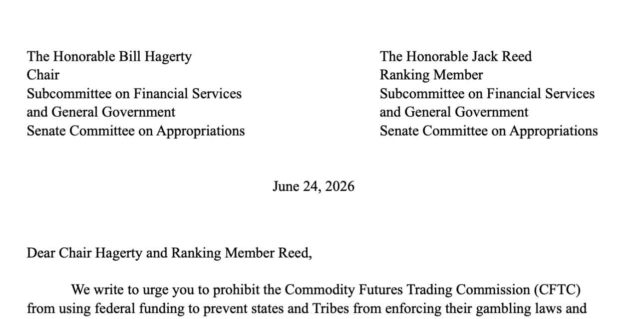 US senators push to end CFTC ‘assault’ on state oversight of prediction markets