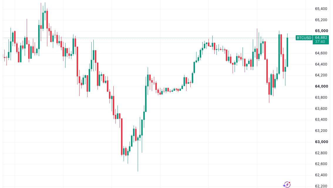 Bitcoin price hits $65K wall as stocks battle ‘record’ institutional tech sell-off