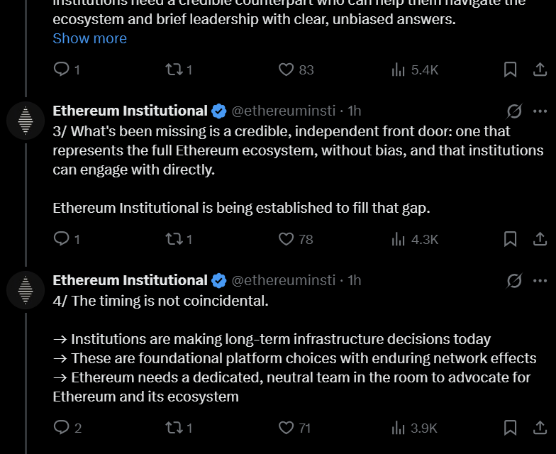 Ethereum backers launch nonprofit to lead institutional adoption efforts