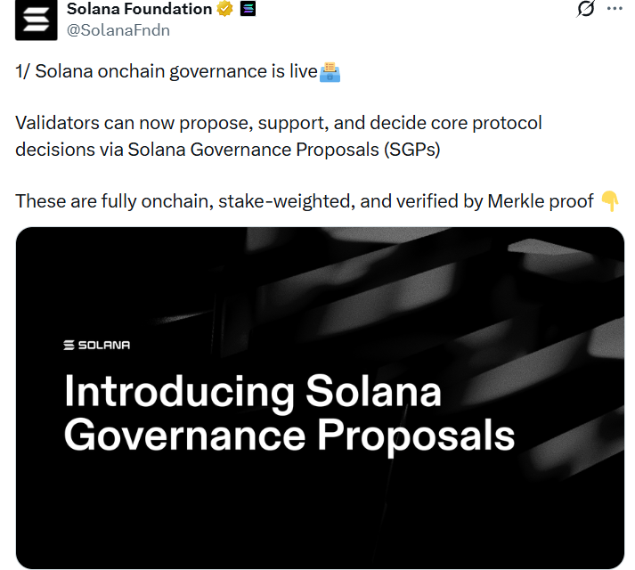 Solana Foundation launches framework for protocol-level governance