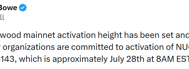 Zcash targets July 28 launch for Ironwood network upgrade
