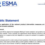 ESMA warns many prediction market event contracts already face EU retail ban