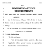 US officials barred until 2029 from issuing or sponsoring tokens under CLARITY’s proposed ethics rules