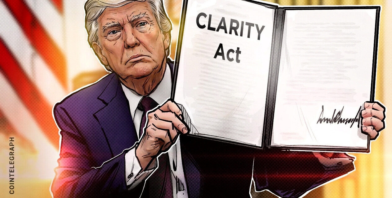 Trump pushes for CLARITY Act passage alongside crypto leaders