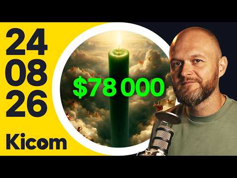 Bitcoin vypumpovala God Candle na $78 000 🚀 – CEx 24/08/2026