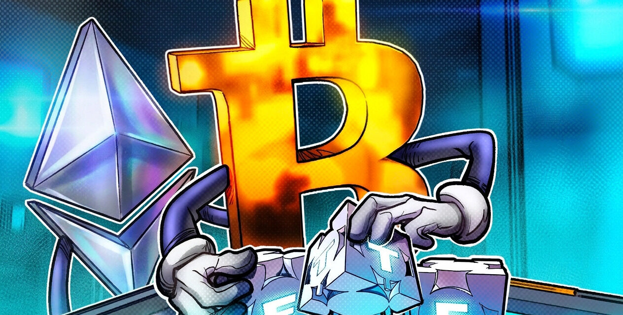 Bitcoin ETFs shed $463M in weekly reversal as Ether ETFs gain $197M