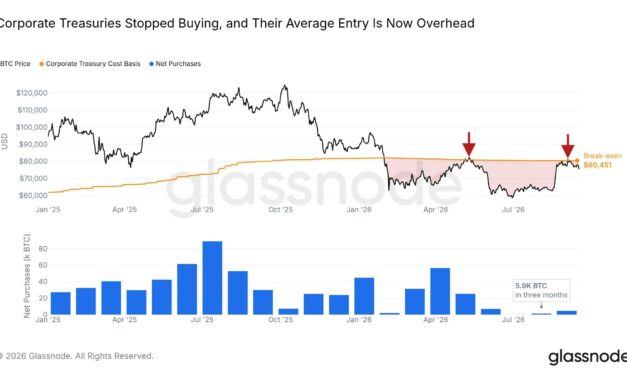 Bitcoin treasuries buy just 5.9K BTC in three months as paper losses linger