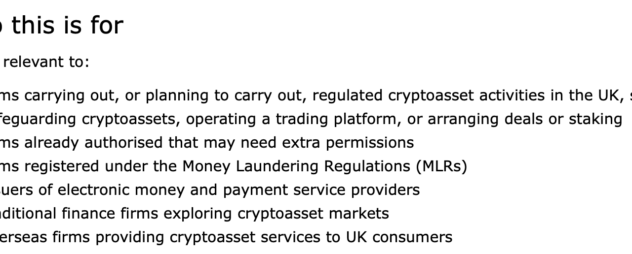 UK FCA sets crypto authorization guidance ahead of September application window